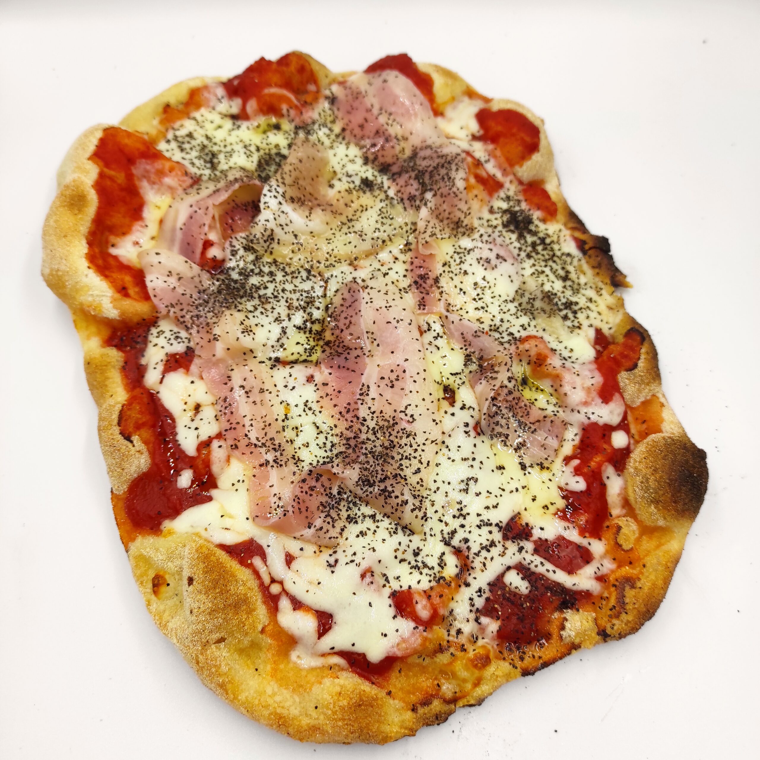 pinsa amatriciana - the Roman pizza